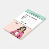 Personalized Name Business Phone Message Office Post-it Klebezettel (angewinkelt)