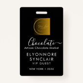 Personalized Name Chocolate Festival VIP Pass  Ausweis (Vorderseite)