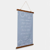 Personalized Name Cloud Jeremiah 1:5 Nursery  Wandteppich Mit Holzrahmen (Gewinkelt)