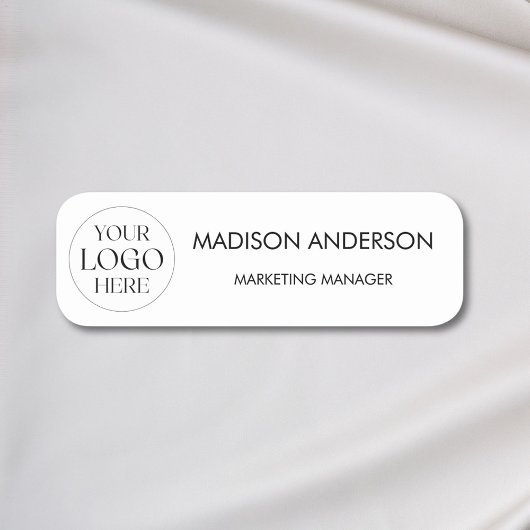 Personalized Name Company Business Logo Minimalist Namensschild