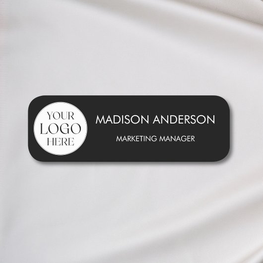 Personalized Name Company Business Logo Minimalist Namensschild