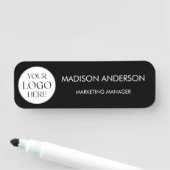 Personalized Name Company Business Logo Minimalist Namensschild (Beispiel)