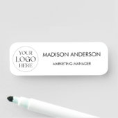 Personalized Name Company Business Logo Minimalist Namensschild (Beispiel)