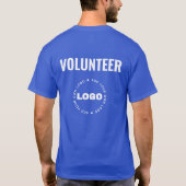 Personalized Name Company Volunteer T-Shirt (Rückseite)