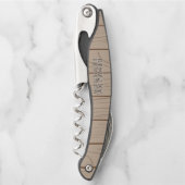Personalized Name Corkscrew Stylish Wine Opener Kellnermesser (Vorderseite)