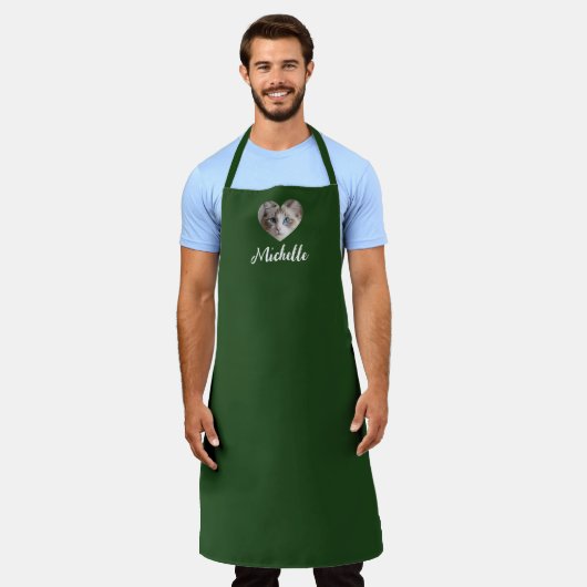 Personalized name, Custom barista apron Schürze (Getragen)