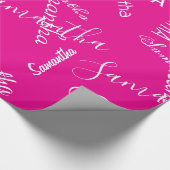 Personalized Name Custom  Geschenkpapier (Ecke)