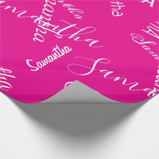 Personalized Name Custom  Geschenkpapier (Ecke)