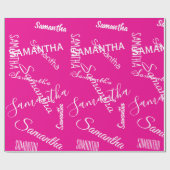 Personalized Name Custom  Geschenkpapier (Flach)