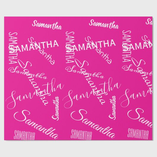 Personalized Name Custom Geschenkpapier (Flach)