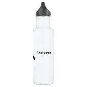 Personalized Name Cute Peeking Penguin Edelstahlflasche (Rechts)