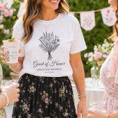 Personalized Name & Date Floral Birthday Party T-Shirt