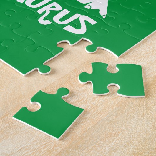 Personalized Name Dinosaur jigsaw puzzle (Seite)