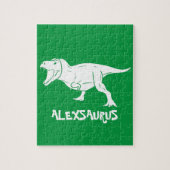 Personalized Name Dinosaur jigsaw puzzle (Vertikal)