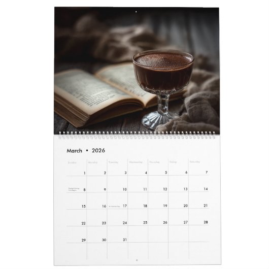 Personalized Name Est Date Chocolatier Business Kalender (Mär 2026)