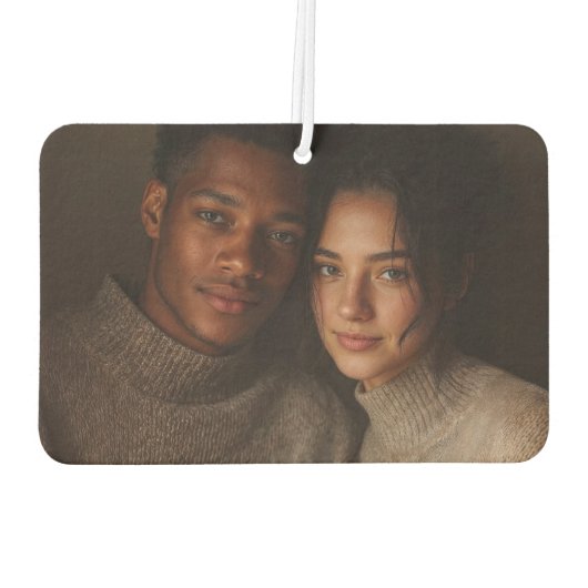 Personalized Name Est Together Every Day Adventure Autolufterfrischer (Rückseite)