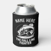 Personalized Name Fall Line Bass Dosenkühler (Kanne Vorderseite)