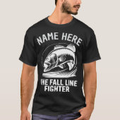 Personalized Name Fall Line Bass T-Shirt (Vorderseite)