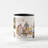 Personalized Name Family Collage Photo Tasse (Zentrum)