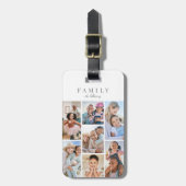 Personalized Name Family Photo Collage Gepäckanhänger (Vorderseite vertikal)