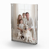 Personalized Name Family Photo Fotoblock (Rechts)