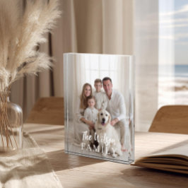 Personalized Name Family Photo Fotoblock