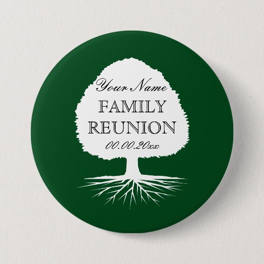 Personalized name family reunion party buttons (Vorderseite)