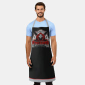 Personalized NAME Firefighter Helmet Fire Rescue Schürze (Getragen)