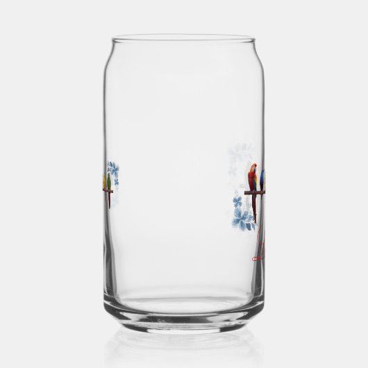 Personalized name floral birds dosenglas (Rechts)