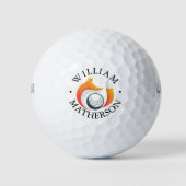 Personalized Name Fox Golfball (Vorderseite)