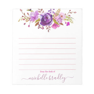 Personalized Name   From The Desk Of Notepad Notizblock