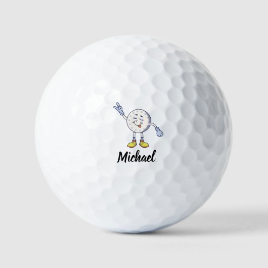 Personalized name funny Golf Balls Golfball (Vorderseite)