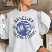 Personalized name gift for volleyball players sweatshirt