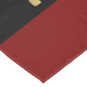 Personalized name gold rainbow and black tischdecke (Schrägansicht)