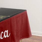 Personalized name gold rainbow and black tischdecke (Beispiel)