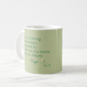 Personalized Name Golden Retriever Dog Mom Gift Kaffeetasse (Vorderseite Links)