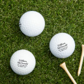 Personalized Name Golf Balls Template SCRIPT 28 Golfball (Insitu Gras)