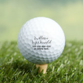 Personalized Name Golf Balls Template SCRIPT 37 Golfball (Insitu T-Shirt)