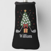 Personalized Name Golf Tree Equipment Christmas  Golf Headcover (Rotieren 90)