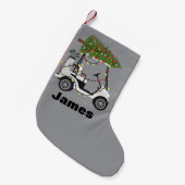 Personalized Name Golfer Christmas Golf Cart Xmas  Kleiner Weihnachtsstrumpf (Vorderansicht (hängend))