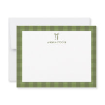 Personalized Name Green Bow