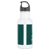 Personalized name grenn dinosaur water bottle edelstahlflasche (Rückseite)
