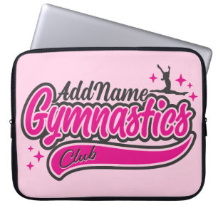 Personalized NAME Gymnast Split Leap Gymnastics Laptopschutzhülle