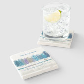 Personalized Name In Remembrance Trees Lone Deer Steinuntersetzer (Seitenansicht)