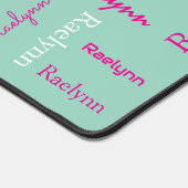 Personalized Name Initial Add Your Name Schreibtischunterlage (Ecke)