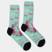 Personalized Name Initial Add Your Name Socken (Rechts)