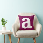 Personalized Name Initial Stylish Modern Minimal  Kissen<br><div class="desc">Personalized Name Initial Stylish Modern Minimal Monogram Sofa Throw Pillow Cover.</div>