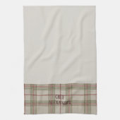 Personalized Name Kitchen Tea Towel - White Geschirrtuch (Vertikal)