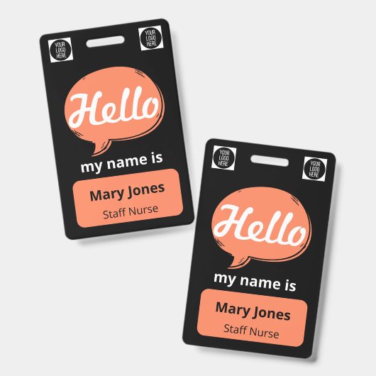 Personalized Name Lanyard | Custom Business Event  Ausweis (Vorder- & Rückseite)