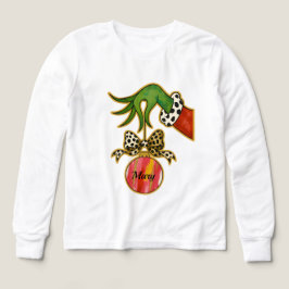 personalized Name Leopard Bow Parrot Ornament